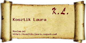 Kosztik Laura névjegykártya